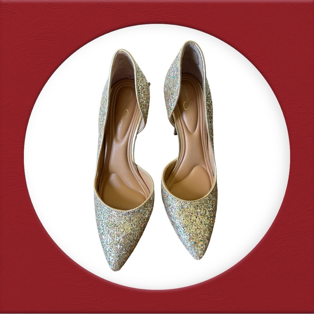 Jessica Simpson Glitter Pumps